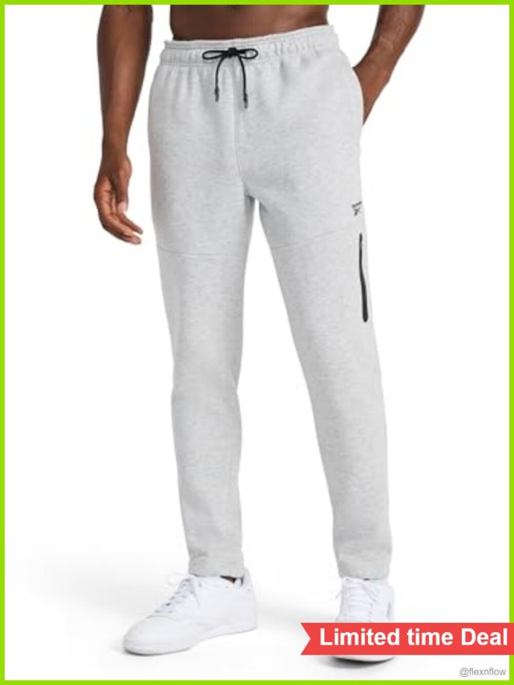 Reebok Artillery Oblong Sweatpants 31" Inseam Cotton-Poly Fleece Midweight